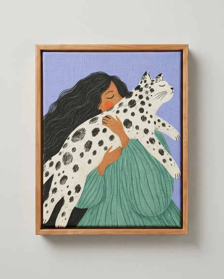 Spotted Cat Embrace